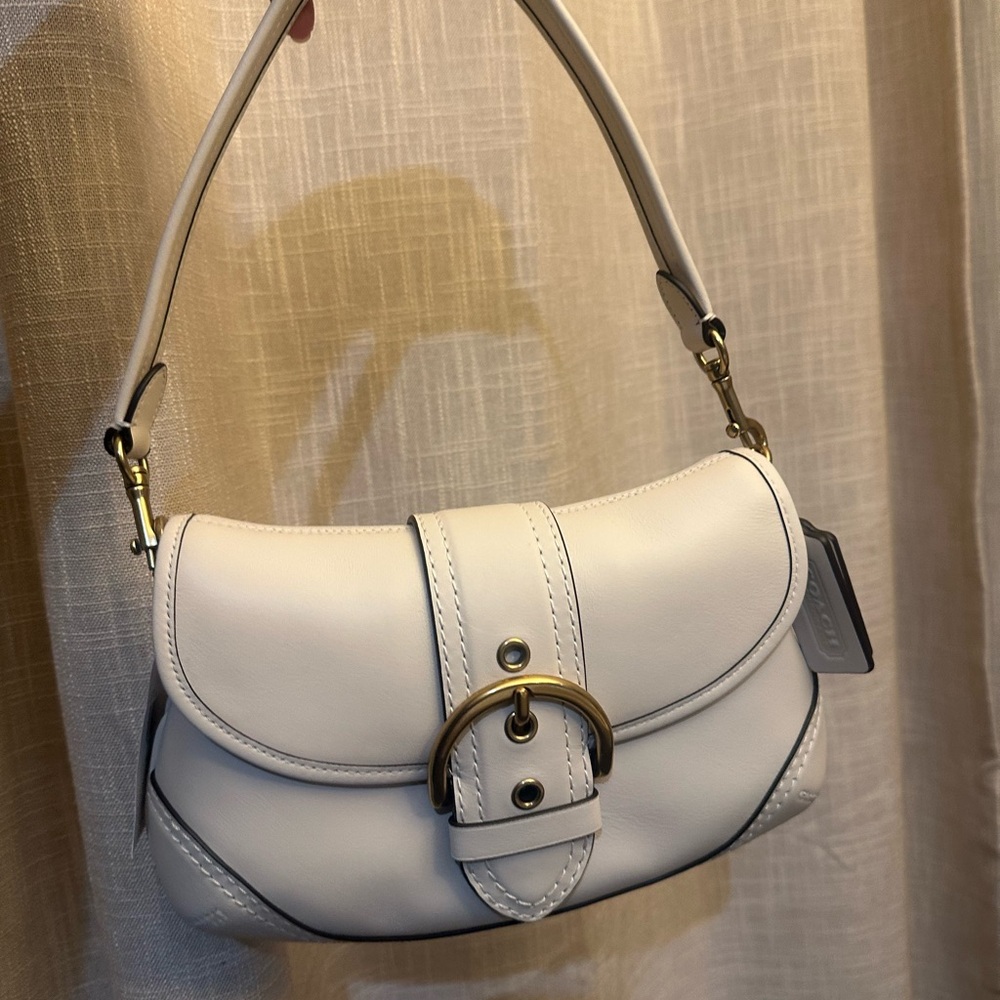 Coach White Leather Soho Shoulder Bag